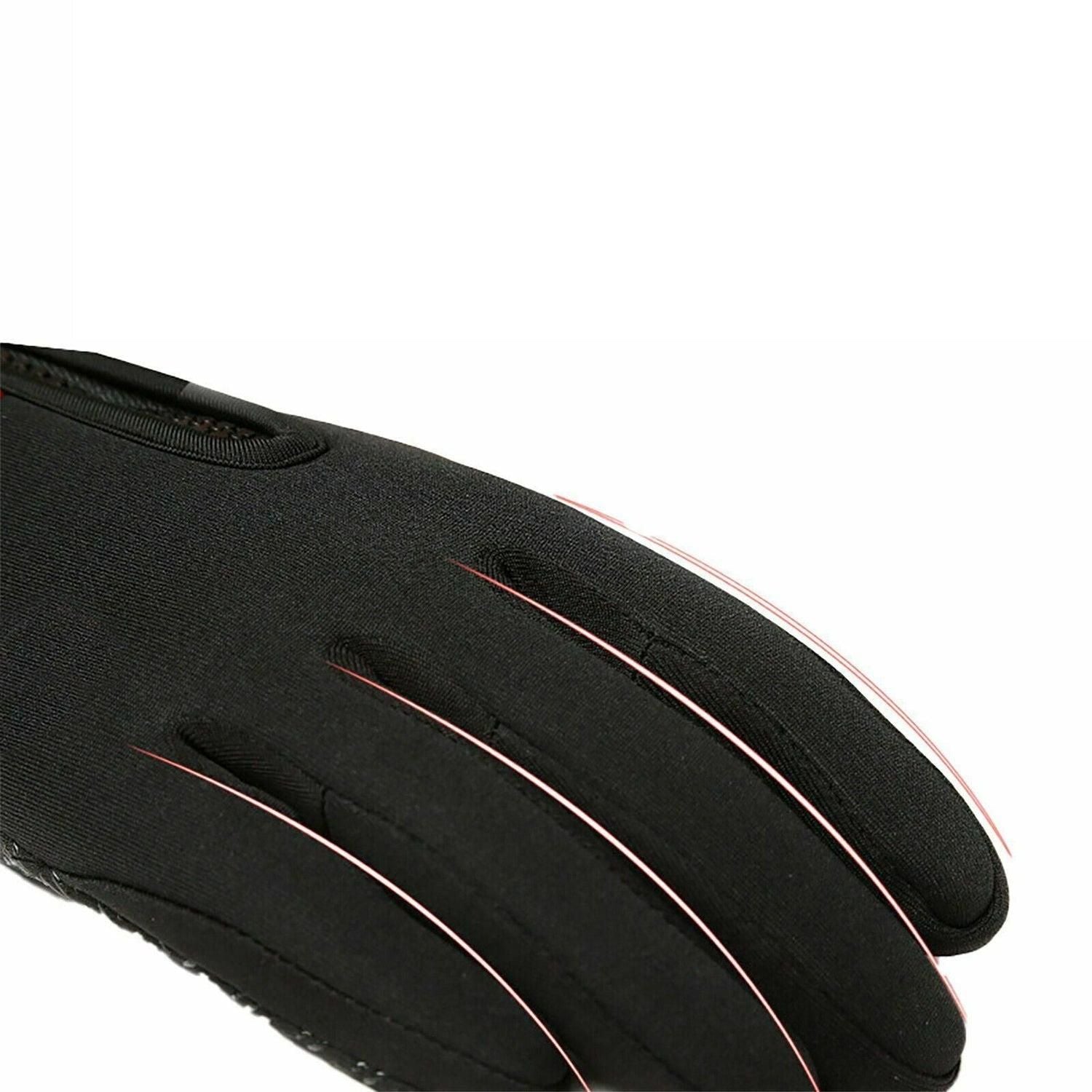 Touch Screen Snow Cycling Hand Gloves - Black S
