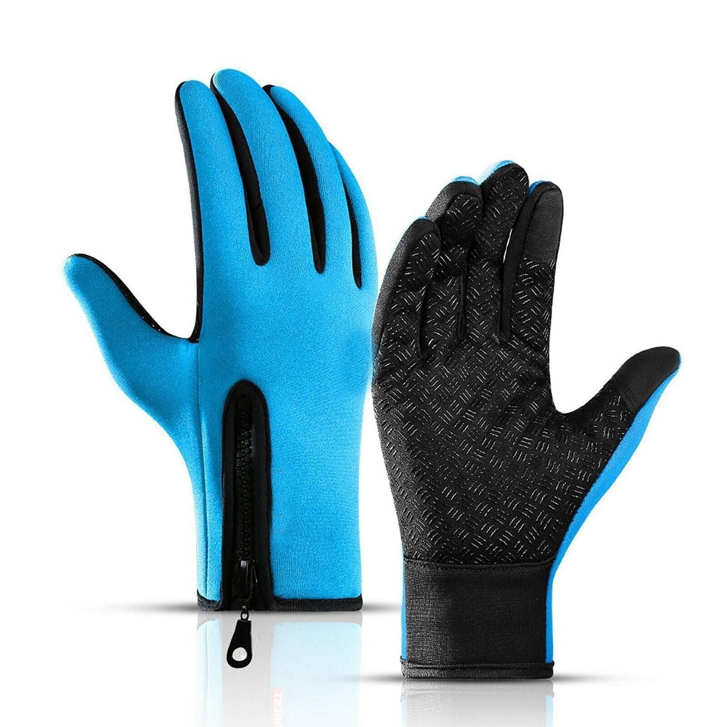 Touch Screen Snow Cycling Hand Gloves - Pink L