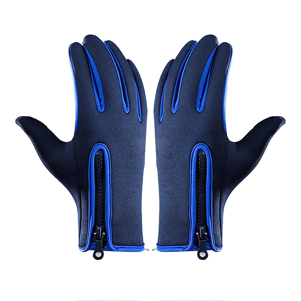 Touch Screen Snow Cycling Hand Gloves - Dark Blue S