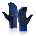 Touch Screen Snow Cycling Hand Gloves - Dark Blue M