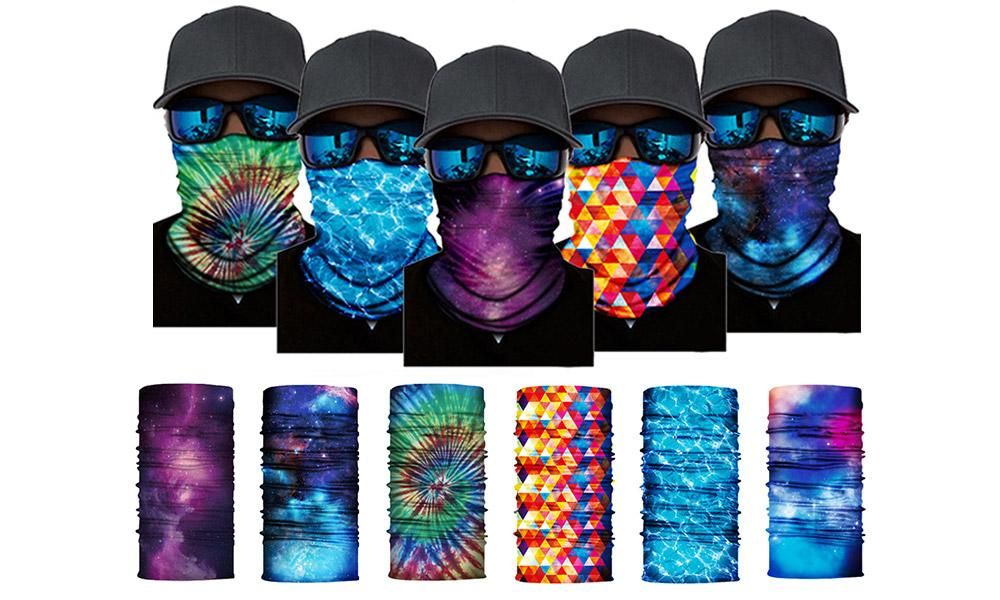 Cycling Mask Neck Tube Warmer Reusable Windproof Scarf UV Resistance Outdoor Sports Washable Face Neck Mask Cover(Green)