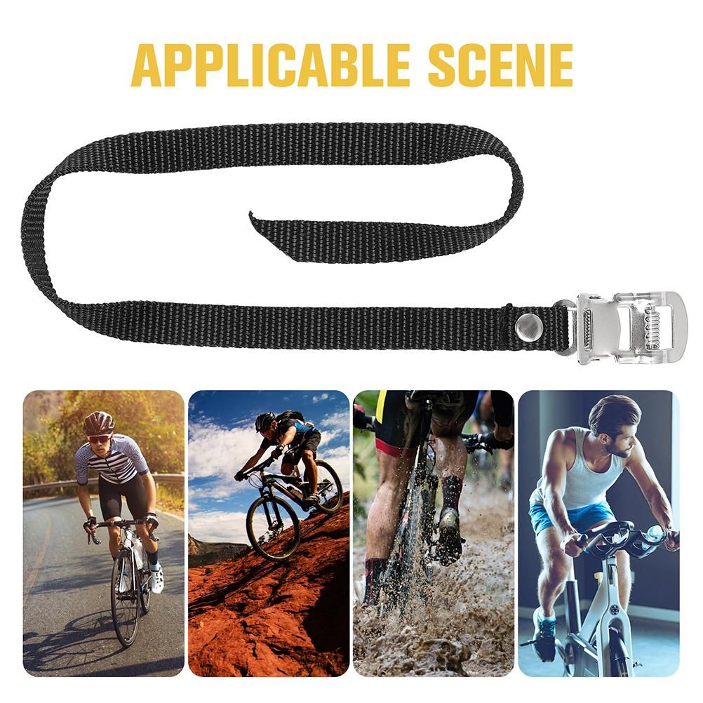 2pcs Sports Bike Pedal Straps Bike Toe Straps Nylon Pedal Straps Gym Adjustable Bike Pedals Straps