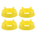 4pcs Football Kicking Tee - Sport Ball Display Rack - Field Goal Kicking Holder Stand - Football Training Equipment Yellow