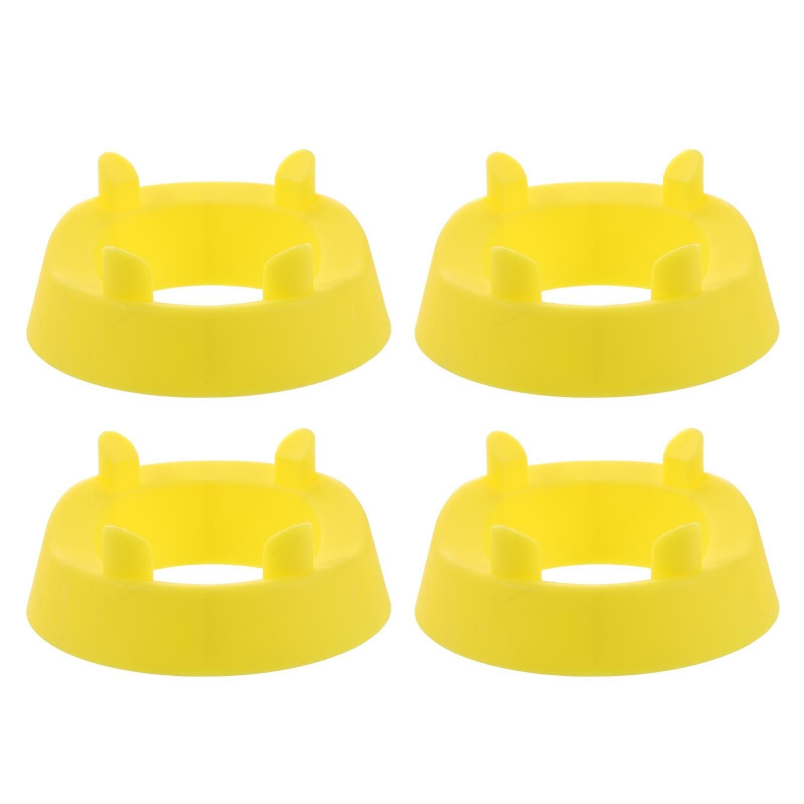 4pcs Football Kicking Tee - Sport Ball Display Rack - Field Goal Kicking Holder Stand - Football Training Equipment Yellow