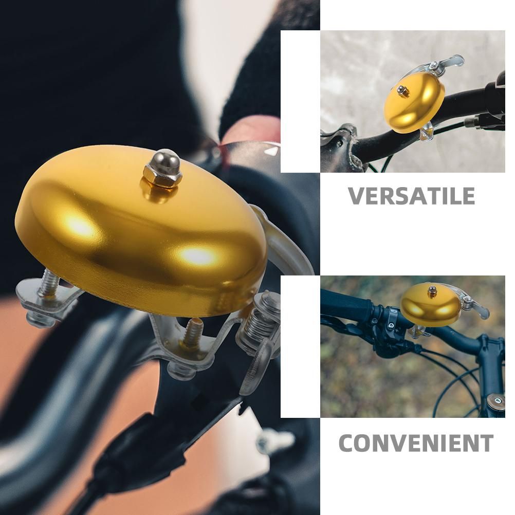 2pcs Aluminum Alloy Bicycle Bell Vintage Bike Bell Replacement For Mountain Bikes Cycling Loud And Clear Sound
