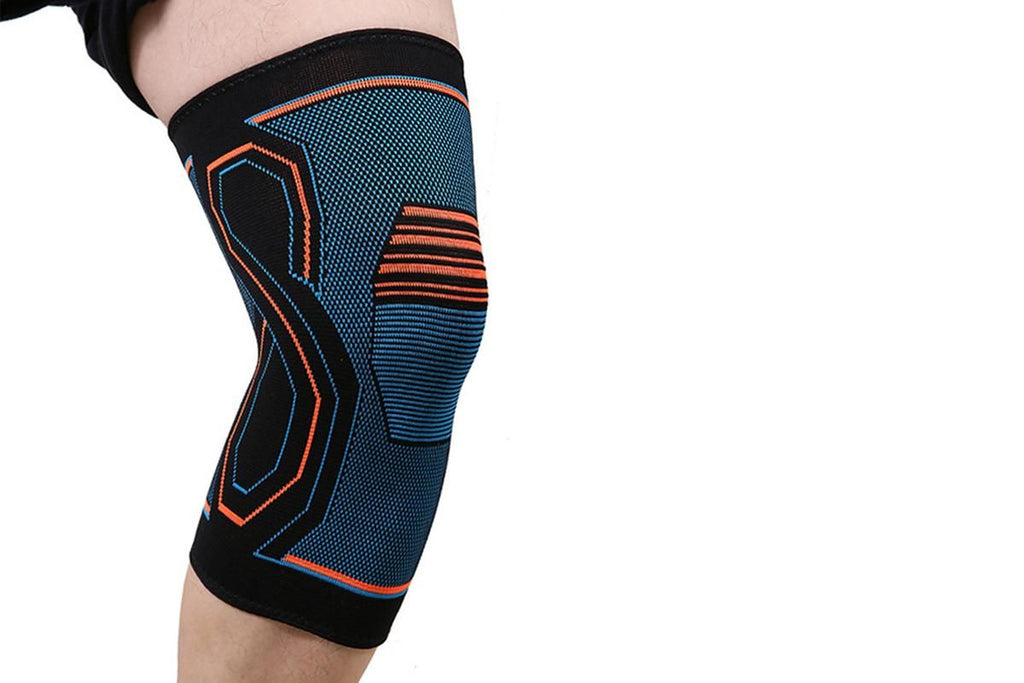 2-Pack Knitted Knee Support Sleeve Leg Brace for Gym Sports Running(S)