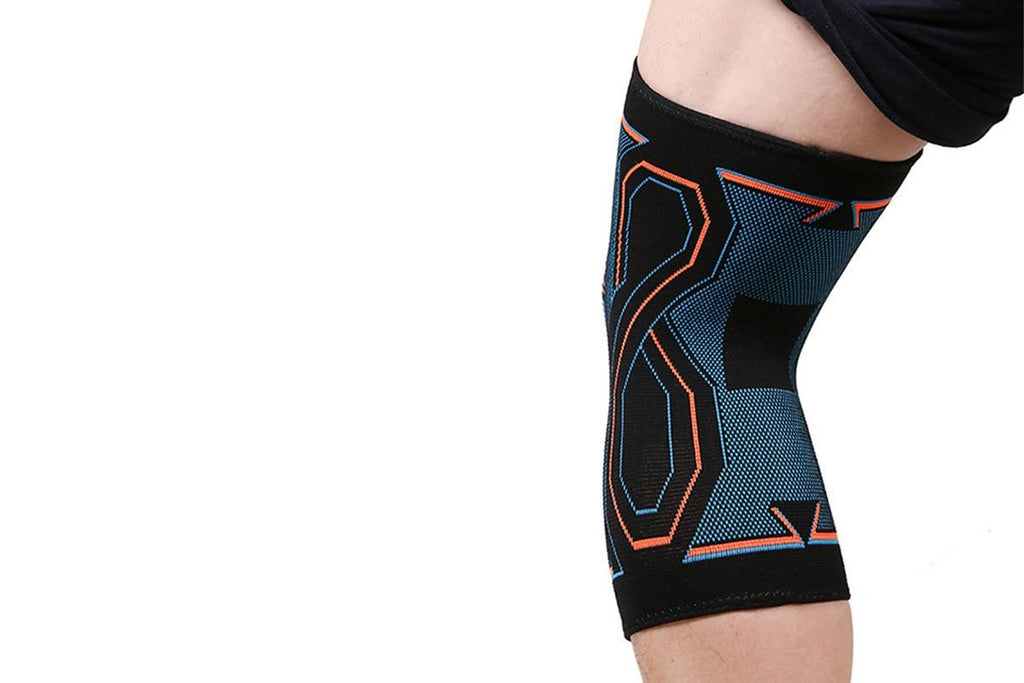 2-Pack Knitted Knee Support Sleeve Leg Brace for Gym Sports Running(XL)