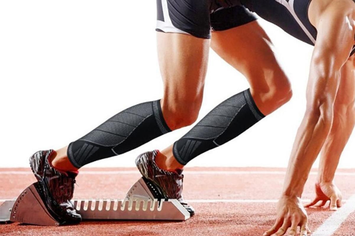 2Pcs Calf Compression Sleeves Support Shin Splints Running Sports Unisex - M
