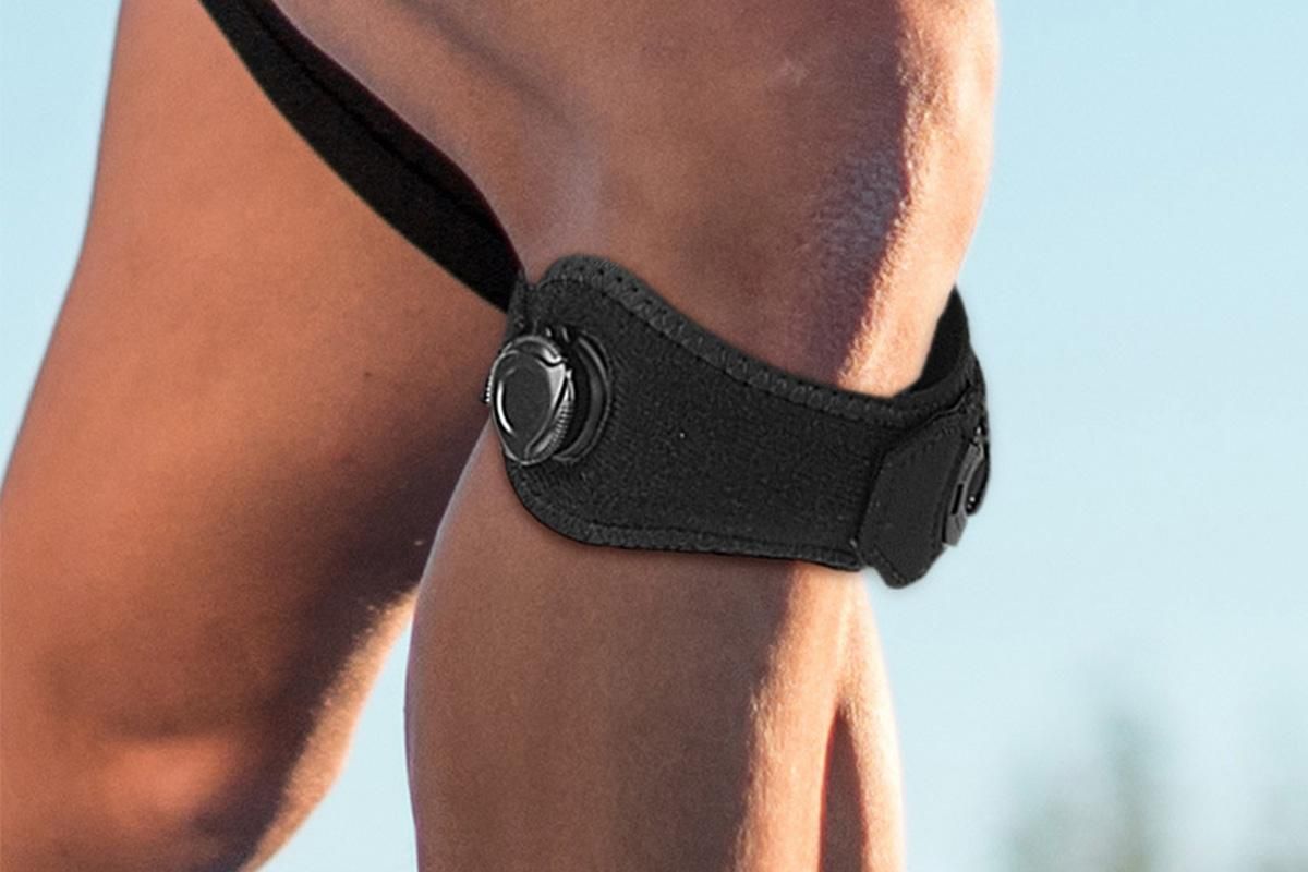 2PCS Knee Compression Sleeve Adjustable Patella Support Strap For Sports And Fitness