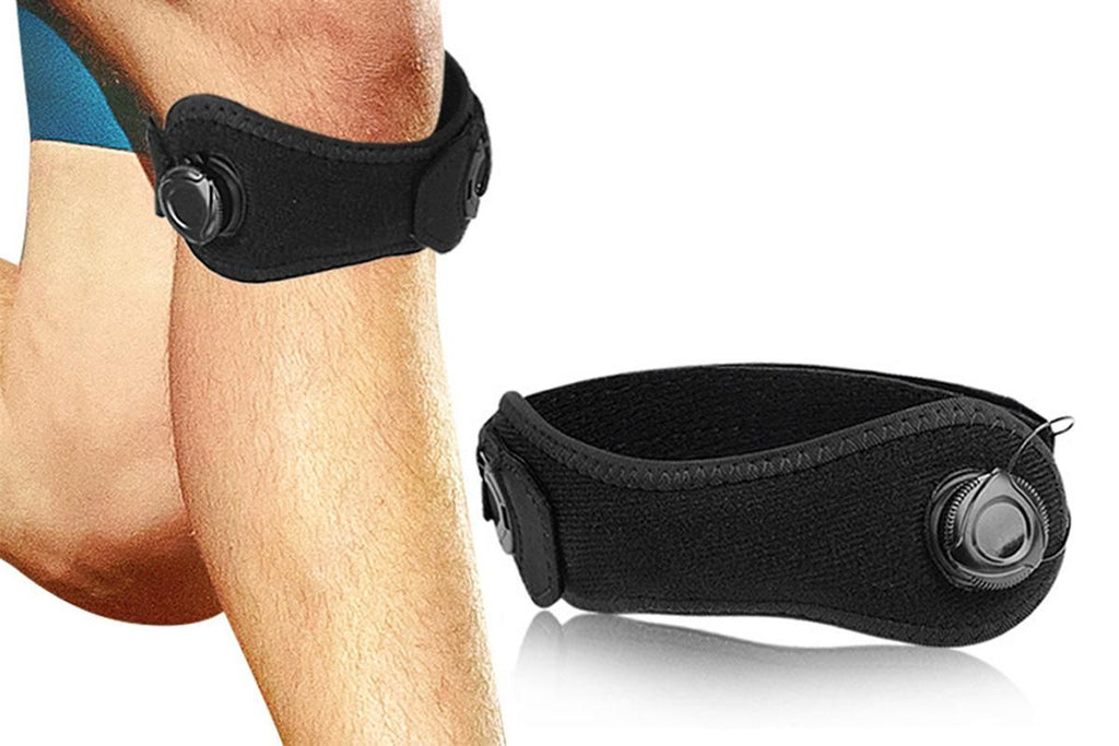 2PCS Knee Compression Sleeve Adjustable Patella Support Strap For Sports And Fitness