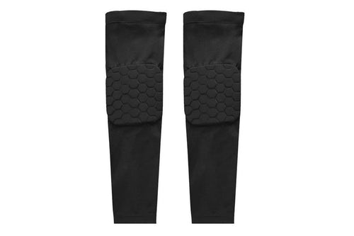 2 Pcs Tennis Elbow Compression Support Sleeve for Golfers Elbow Pain Relief Workout Weightlifting Elbow Brace with Honeycomb Lining -Black / XL