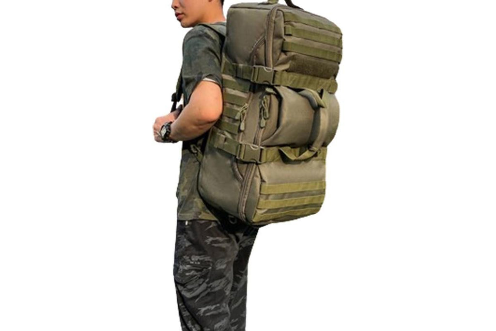 3-in-1 Duffle Bag Messenger Pack Military Tactical Backpack -Green