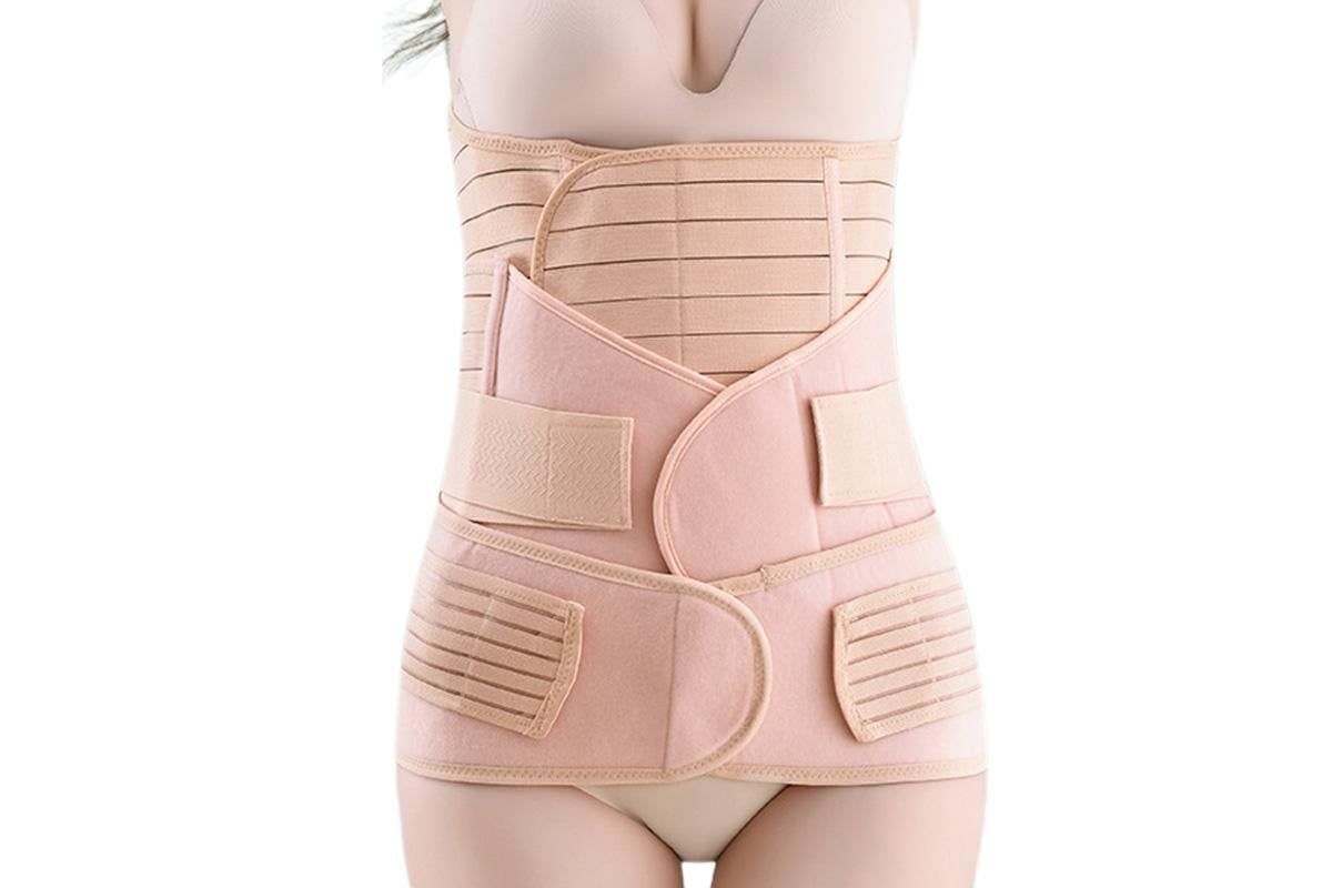 3 in 1 Postpartum Belly Band Waist Shapewear Recovery Girdle After Birth Support - Cuticolor & XL