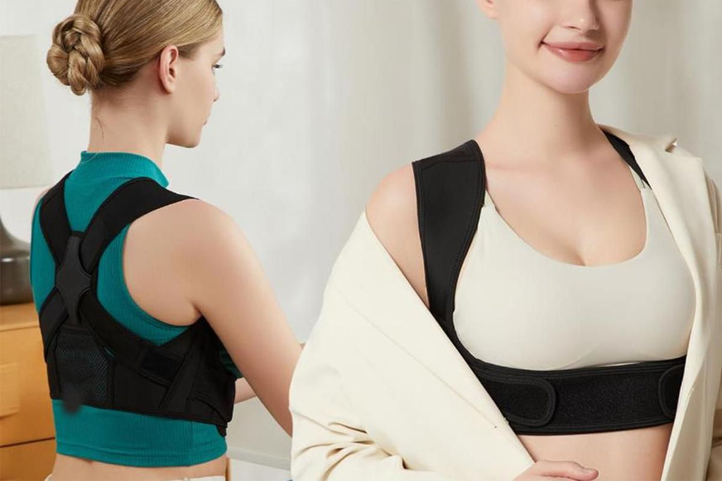 Adjustable Posture Corrector for Posture Correction Back Straightener -Black / S