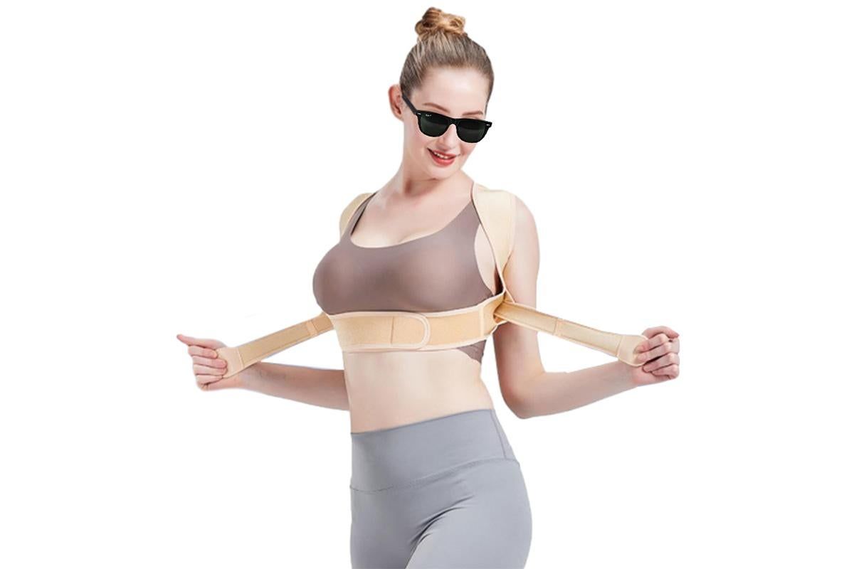 Adjustable Posture Corrector for Posture Correction Back Straightener -Nude / S