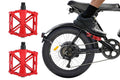Aluminum Alloy Bike Pedals Wide Platform Lightweight Bicycle Pedals for MTB Road Bikes - Red