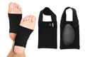Arch Support Soft Pad Brace Sleeve Ankle Foot Wrap For Feet Flat - Black