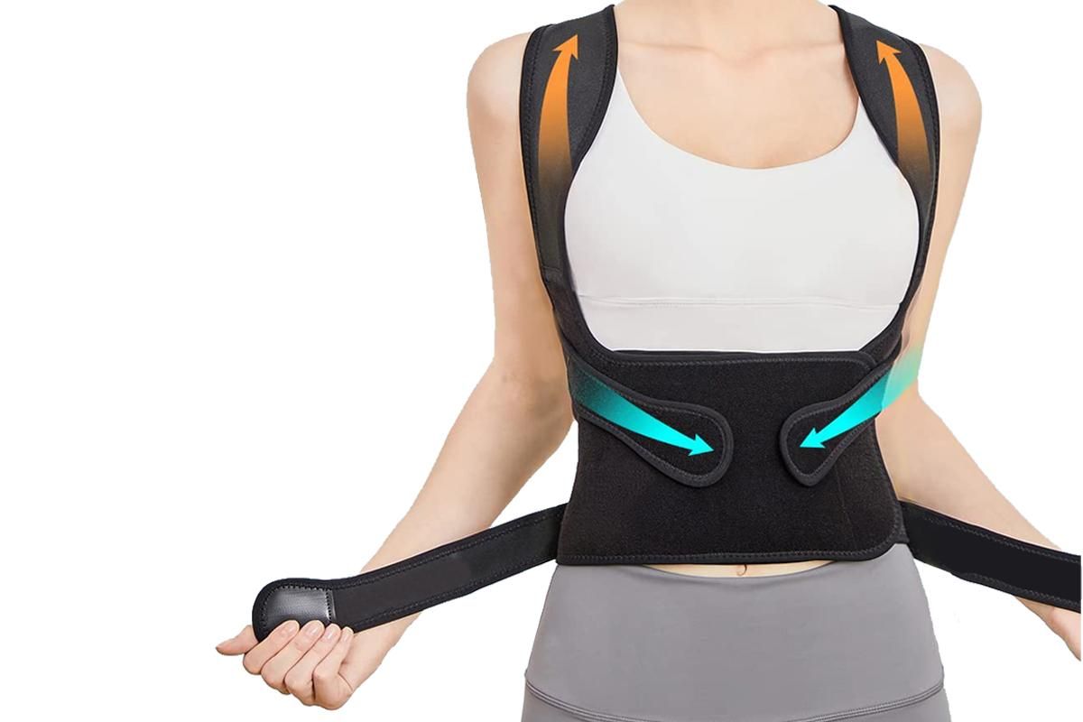 Back Brace Posture Corrector for Women and Men Back Straightener Scoliosis and Hunchback Correction -L