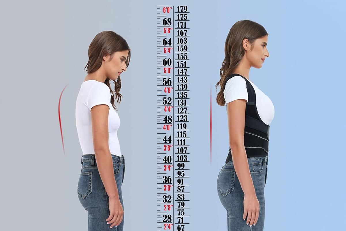 Back Straighter for Lower Back Pain Relief Back Brace Posture Corrector with Spine Vertical Alignment System -L