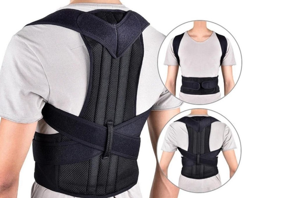 Hook and Loop Shoulder Support Brace Belt Back Posture Correctors -2XL