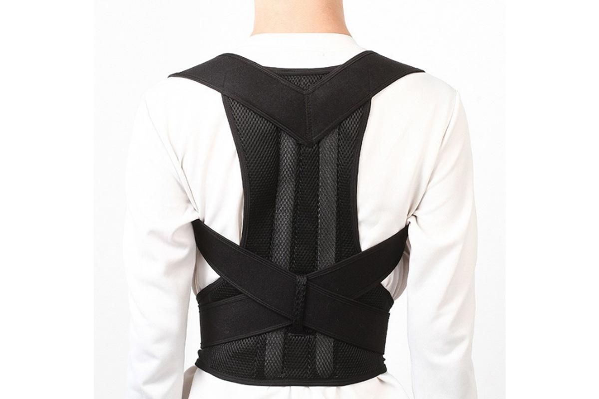 Hook and Loop Shoulder Support Brace Belt Back Posture Correctors -XL