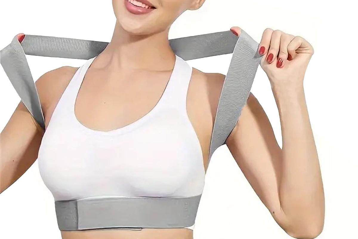 Posture Corrector for Women Adjustable Back Brace For Clavicle Shoulder Support and Providing Neck Shoulder -M