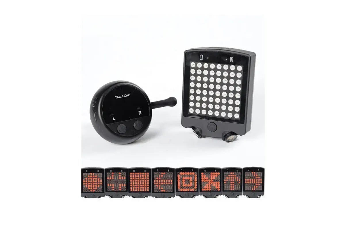 USB Rechargeable Bike Tail Light Smart Bicycle Turn Signal Lights