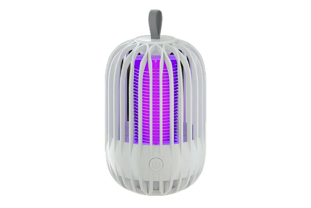 USB Electric Mosquito Killer Lamp Mosquito Zapper Trap Bug Zapper lectric Fly Traps Insect Pest Control for Home, Backyard, Patio, Camping, Fishing (Grey)