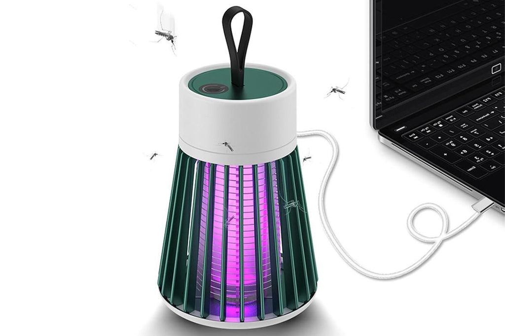 Electric Mosquito Killer Lamp Fly Traps Insect Bug Zapper For Outdoor Indoor - Green
