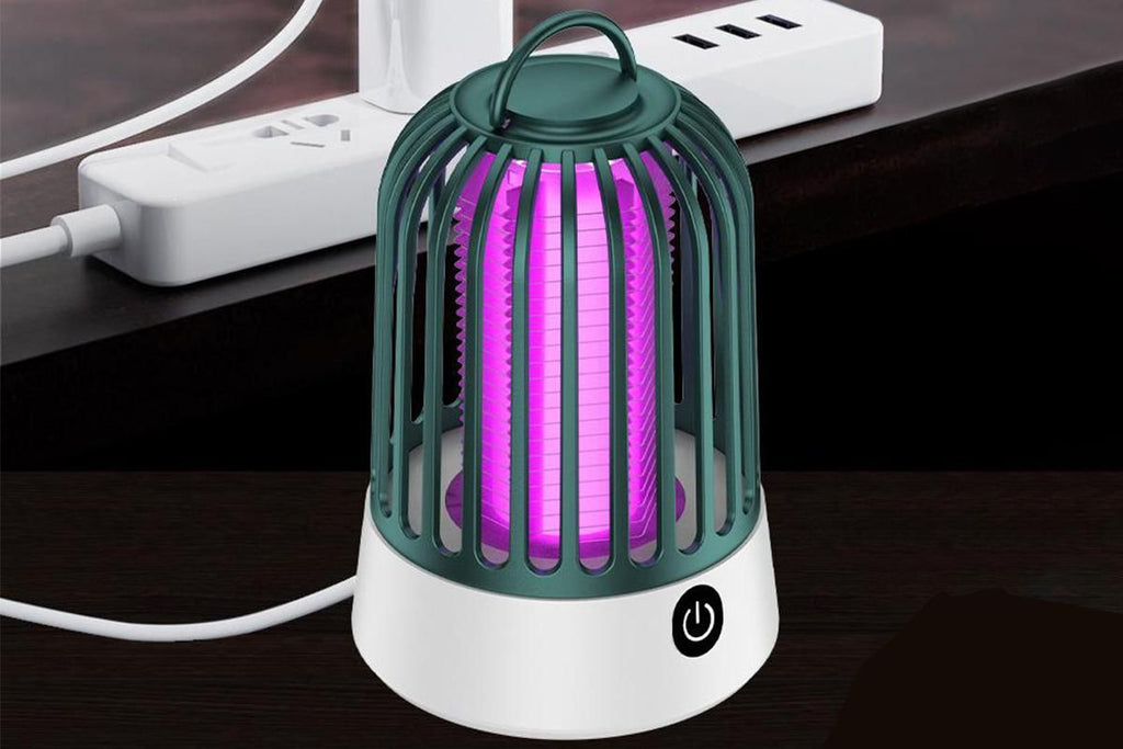 Electric Mosquito Killer Lamp Insect Catcher Fly Bug Zapper Trap LED Purple Lamp Mozzie -Green