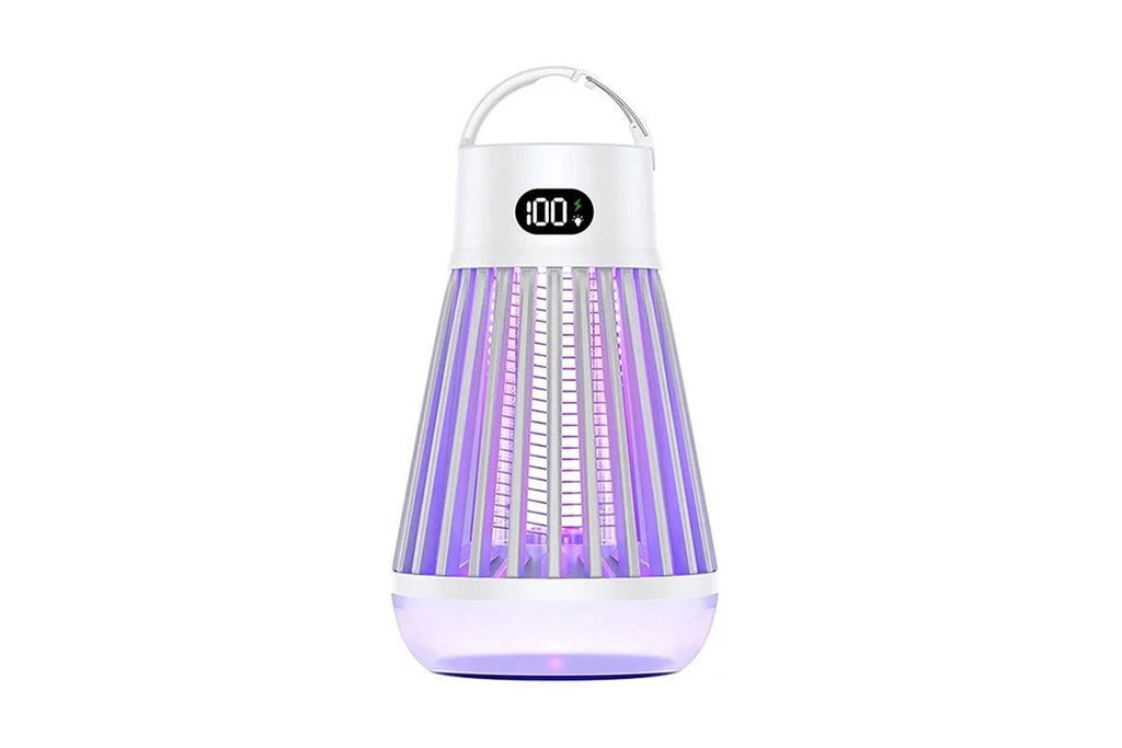 Electric Zapper Portable Rechargeable Mosquito Killer Lamp Trap -White
