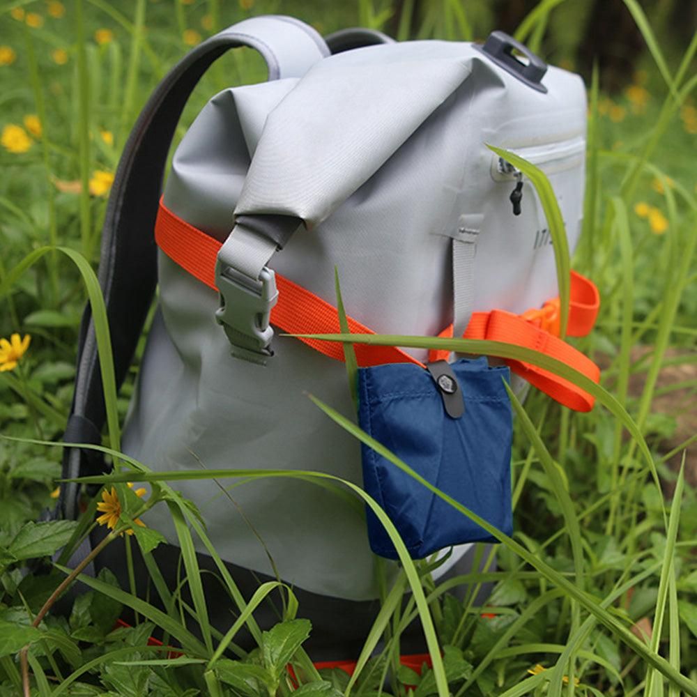 Foldable Inflatable Camping Seat Cushion Portable Seat Pad for Travel Outdoors Navy