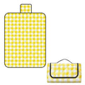 Foldable Picnic Mat Water-resistant Soft Camping Blanket Beach Outdoor Mat Yellow S