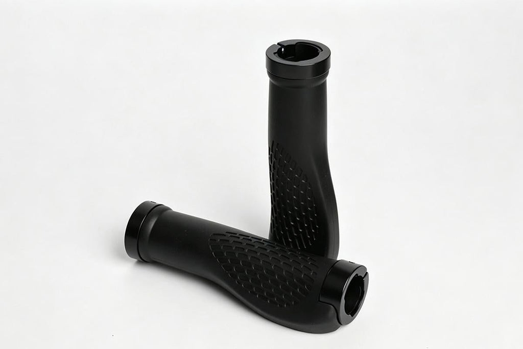 Cycling Lock-On MTB Ergonomic Mountain Bike Rubber Grips Bicycle Handlebar - Black