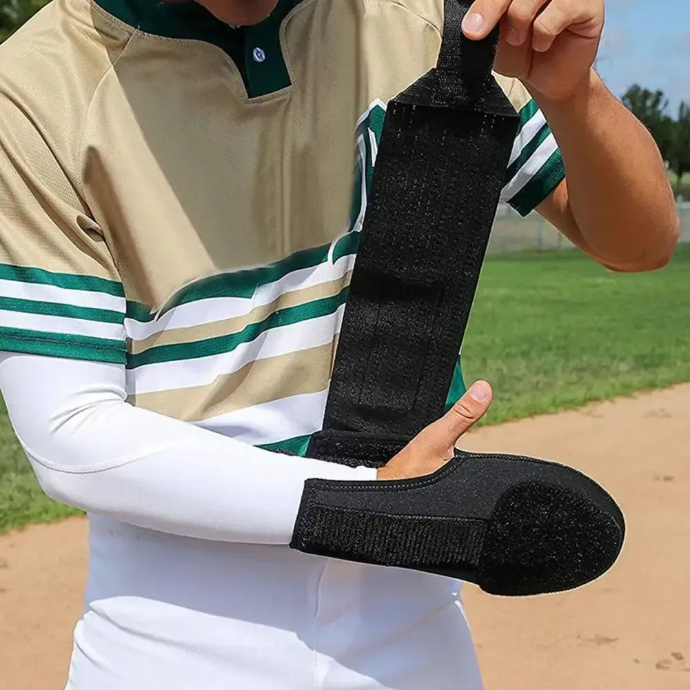 1Pc Baseball Softball Sliding Glove Wrist Protector Sport Supplies Adjustable Fastener Tape - Blue Right