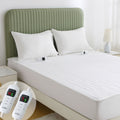 Heated Mattress Pad - Bedding Electric Blanket with 9 Heat Setting & 9-Hour Auto Off, Heated Mattress Pad-Machine Washable Fully Fitted Heating Pad with Overheat Protection , 800GSM Non Woven Fabric-fitted sheet cover(Super King)