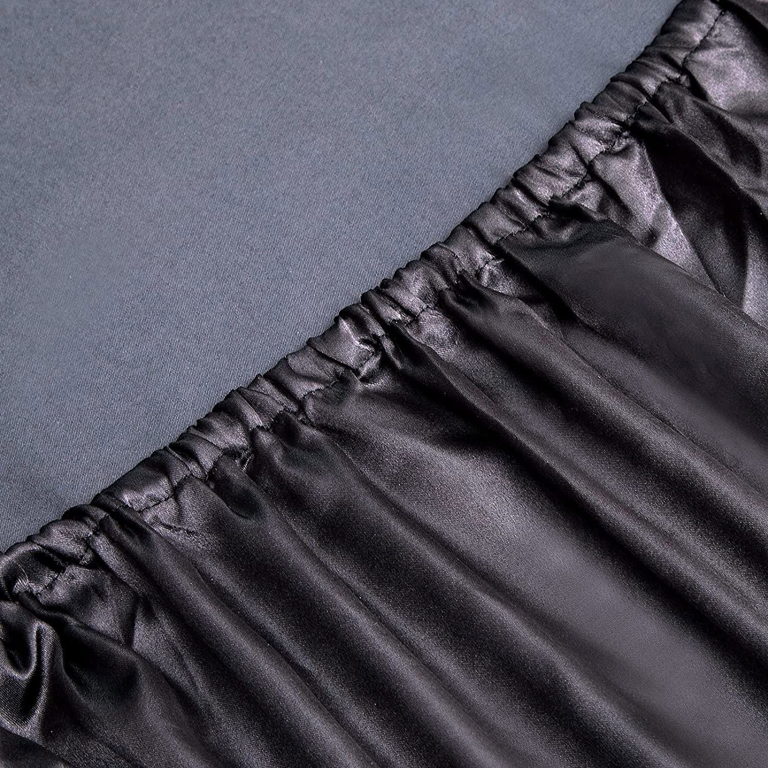 Art Silk Satin Sheet Set Hotel 4 Pieces Fitted/Flat Sheet Bedding Set-Luxury Soft Silky Sheets for Hair and Skin, Similar to Silk Bed Sheets Set 4 Pieces(Double,Black)