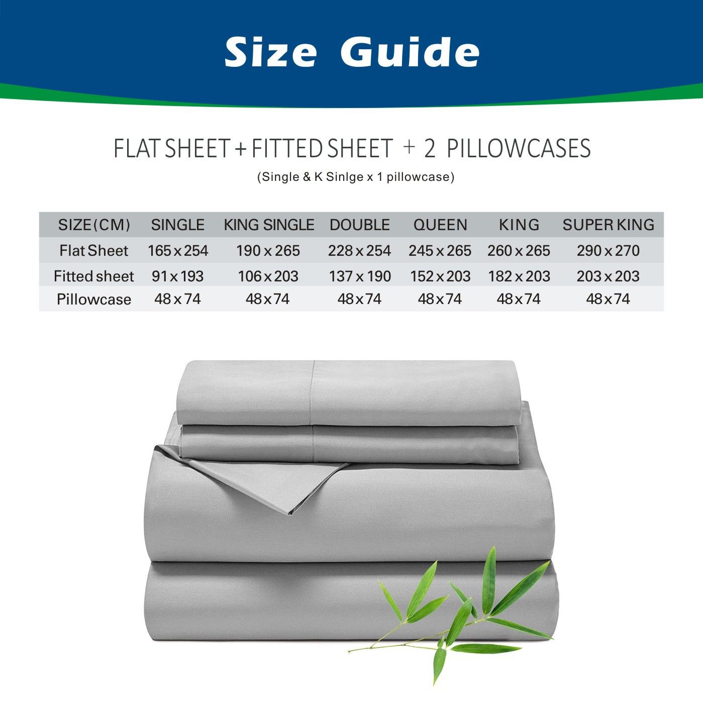 4 Piece Hotel Bamboo Cooling Sheet Set -Ultra Soft 2000TC Breathable Bed Sheets Set with 37 Centimetre Deep Pocket-Cooling Sheets for Hot Sleepers(Silver-gray,King)