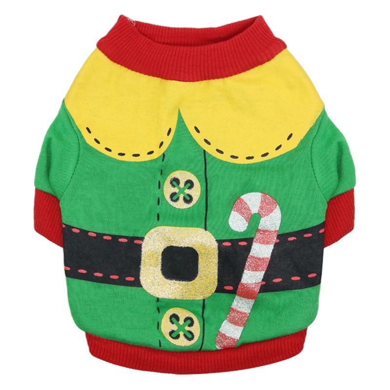 DROOLING DOG Pet Dog Cat Clothes Cotton T Shirt Red (dot) Size: S; Neck (cm): 24-28; Bust (cm): 32-38; Back length (cm): 22-25; Recommended pet weight (kg): 2.5 - 4.5