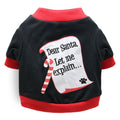 DROOLING DOG Pet Dog Cat Clothes Cotton T Shirt Black with Red Edge (Envelope) M Size: M; Neck (cm): 28-32; Bust (cm): 38-44; Back length (cm): 26-30; Recommended pet weight (kg): 4.5 - 7.0
