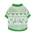 DROOLING DOG Pet Dog Cat Clothes Cotton T Shirt White background with green edge (Fawn) Size: L; Neck (cm): 32-38; Bust (cm): 44-50; Back length (cm): 31-35; Recommended pet weight (kg): 7.0 - 10.0
