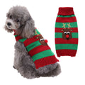 Dog Sweater Acrylic Knit Christmas Red and Green deer L Size: L; Neck (cm): 32-38; Bust (cm): 44-50; Back length (cm): 31-35; Recommended pet weight (kg): 7.0 - 10.0