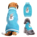 Dog Sweater Acrylic Knit Christmas Blue Christmas Snowman XL Size: XL; Neck (cm): 38-44; Bust (cm): 50-58; Back length (cm): 36-40; Recommended pet weight (kg): 10.0 - 15.0