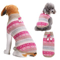 Dog Sweater Acrylic Knit Christmas Pink hanging white Bell XL Size: XL; Neck (cm): 38-44; Bust (cm): 50-58; Back length (cm): 36-40; Recommended pet weight (kg): 10.0 - 15.0