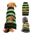 Dog Sweater Acrylic Knit Christmas Green Black Strip Christmas Fawn XL Size: XL; Neck (cm): 38-44; Bust (cm): 50-58; Back length (cm): 36-40; Recommended pet weight (kg): 10.0 - 15.0