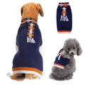 Dog Sweater Acrylic Knit Christmas Blue scarf fake Two L Size: L; Neck (cm): 32-38; Bust (cm): 44-50; Back length (cm): 31-35; Recommended pet weight (kg): 7.0 - 10.0
