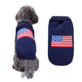 Dog Sweater Acrylic Knit Christmas Chao Brand Flag XL Size: XL; Neck (cm): 38-44; Bust (cm): 50-58; Back length (cm): 36-40; Recommended pet weight (kg): 10.0 - 15.0
