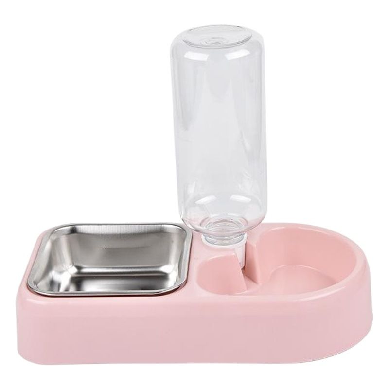 Pet Automatic Feeder Jiaming PP Stainless Steel 32 Pack Blue color box
