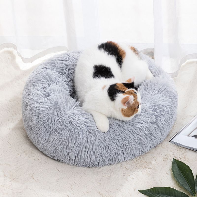 Qianxun pets Round Plush Pet Bed 40 cm Fruit Green Diameter 70 cm