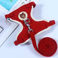 Adjustable Bear Chest Harness for Small Dogs and Cats Red Skin Bear S code is recommended below 1.00 kg-3.00 kg